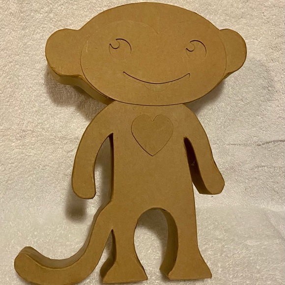 NWT 3D LAYERED CARDBOARD MONKEY 🙉 CRAFT - Picture 2 of 4